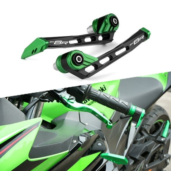 Super Vici Motorcycle Handguards Fit for Ninja ZX-6R - 2024 2025 | zx6r Brake Clutch Guard 2024 zx6r Accessories Handlebar Grips Guard 2025 zx6r Handguard Clutch Levers Guard Accessories
