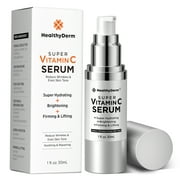 Super Vitamin C Serum for Women Over 70 Niacinamide, Vitamin C, Hyaluronic Acid, Peptides, Vitamin E, Caffeine, Bakuchiol, Hydrating, Lifting, Face Wrinkle & Age Spots Reduction