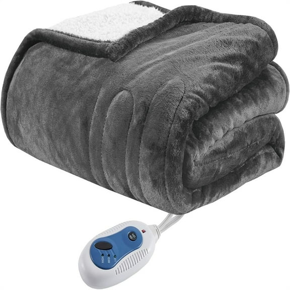 Super Warm and Snuggly Cozy with Auto Shut Off and Multi Heat Level Setting Controllers, Throw: 60x70, Grey