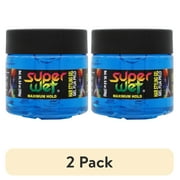 (2 pack) Super Wet Azul Nourishing Styling Gel, Maximum Control, Unisex for All Hair Types, 8.8 oz Jar