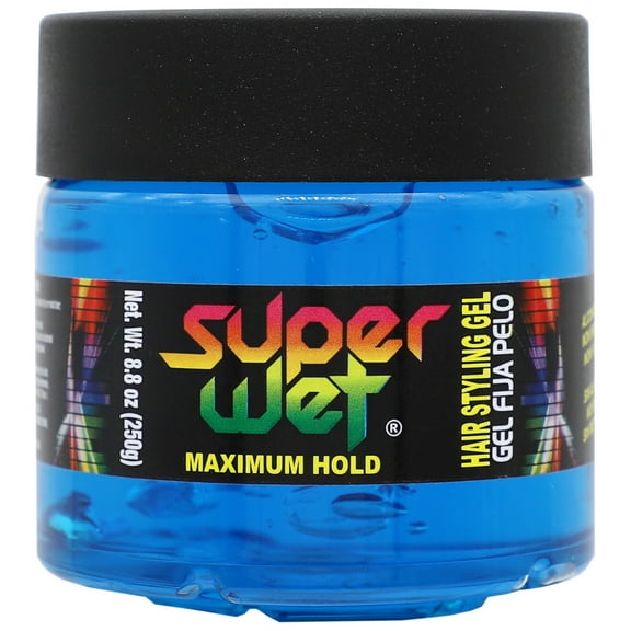 Super Wet Azul Nourishing Styling Gel, Maximum Control, Unisex for All Hair Types, 8.8 oz Jar