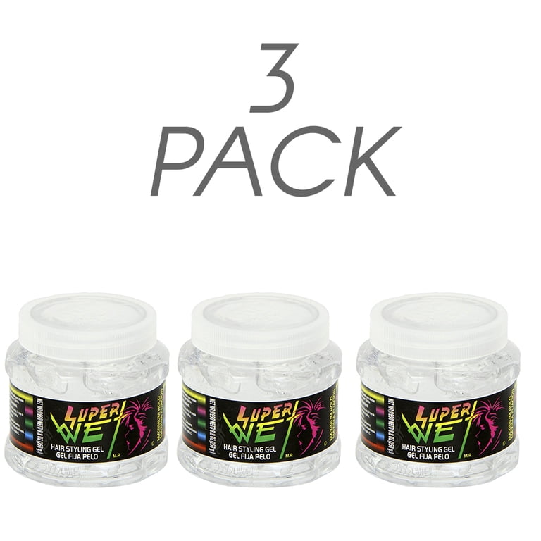 Super Wet Clear Hair Styling Gel. Professional Styling. Maximum