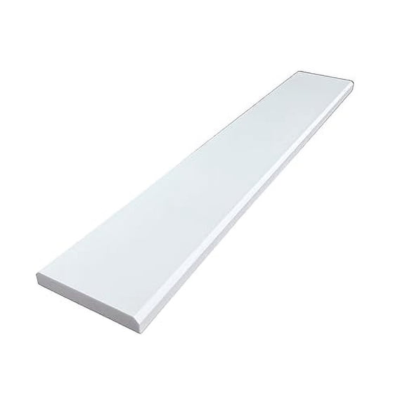 Super White Engineered Marble Threshold Double Bevel for Floor Transitions (4" x 32")