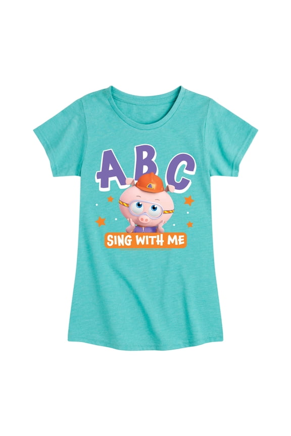 Super Why - ABC Sing With Me - Girls Fitted Short Sleeve Tee
