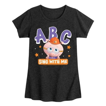 Super Why - Abc Sing With Me - Girls Toddler And Youth Fitted Short Sleeve Graphic T-Shirt