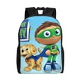 thumbnail image 1 of Super Why Backpack Unisex Bookbag Rucksack Printing Shoulder Bag Back To School Bag Travel Hiking Daypack, 1 of 8