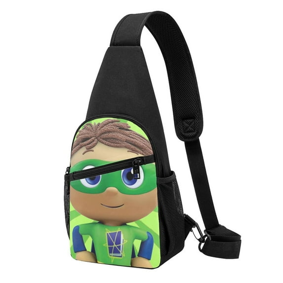 Super Why Chest Bag Stylish Crossbody Sling Bag Lightweight Crossbody Fanny Pack For Travel, Sports & Daily Use