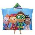 thumbnail image 1 of Super Why Cloak Hooded Blanket Soft Wearable Blanket Hoodie Throw Cape for Couch Kids Adults 60"x80", 1 of 8
