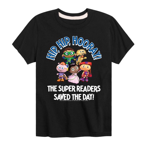 Super Why - Hip Hip Hooray - Toddler And Youth Short Sleeve Tee