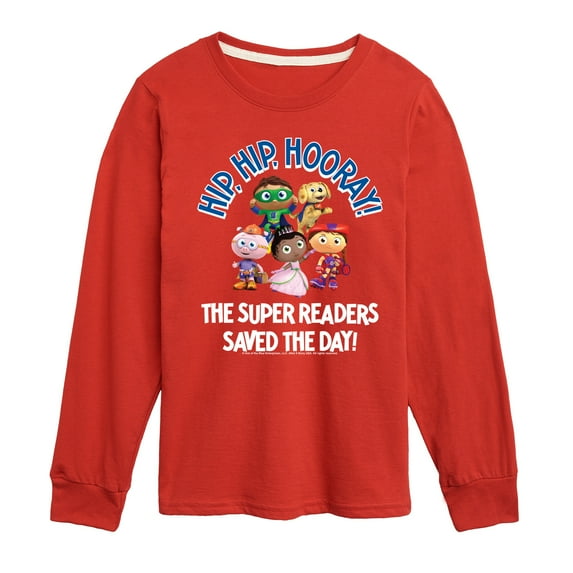 Super Why - Hip Hip Hooray - Youth Long Sleeve T-Shirt