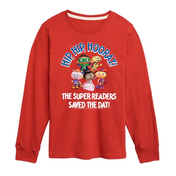 Super Why - Hip Hip Hooray - Youth Long Sleeve T-Shirt