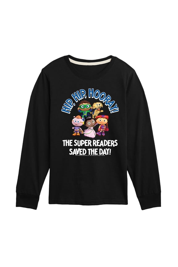 Super Why - Hip Hip Hooray - Youth Long Sleeve T-Shirt