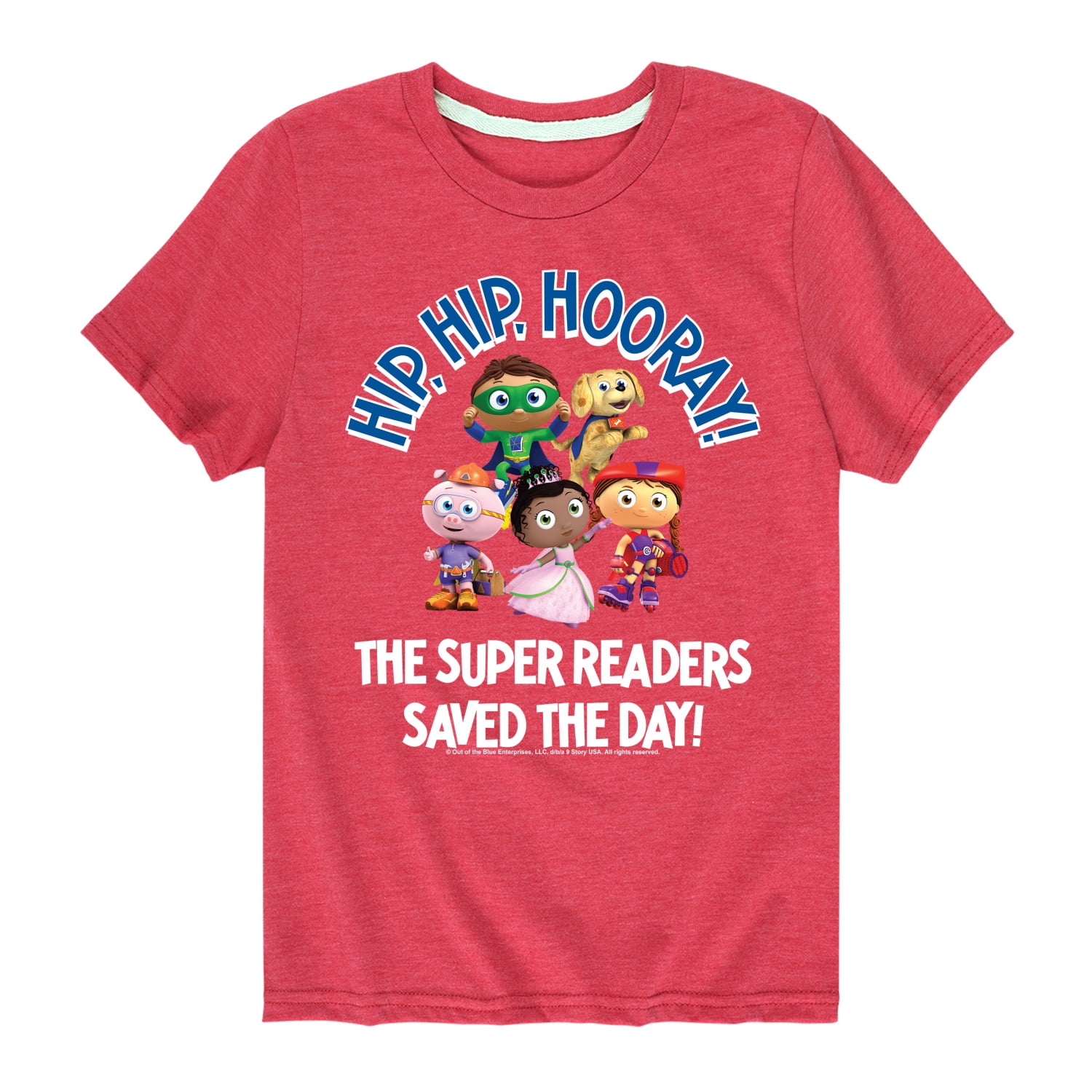Super Why - Hip Hip Hooray - Toddler And Youth Short Sleeve Tee