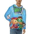 thumbnail image 1 of Super Why Men's Hoodie With Color Drawstrings Sweatshirt Hooded Pullover Print Winter Coat Jacket Medium, 1 of 9