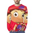 thumbnail image 1 of Super Why Mens T-Shirts Long Sleeve Printed Shirt Soft Casual Tee Top Fashion Lightweight Blouse S, 1 of 6