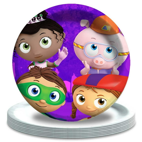 Super Why Plates Party Supplies Birthday Decorations Tableware Disposable Dinnerware