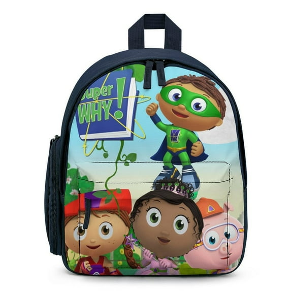 Super Why Small Backpack Lightweight & Durable School Bag Large Capacity Printed Rucksack Schoolbag