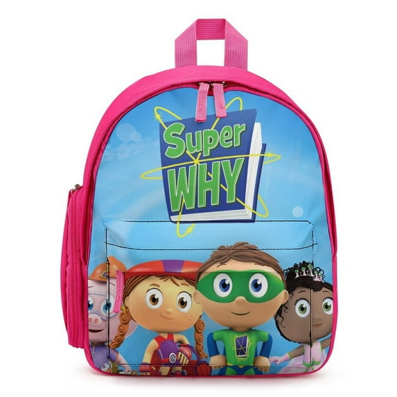 Super Why Small Backpack Lightweight & Durable School Bag Large Capacity Printed Rucksack Schoolbag