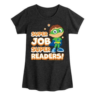 Super Why - Super Job Super Readers - Girls Toddler And Youth Fitted Short Sleeve Graphic T-Shirt