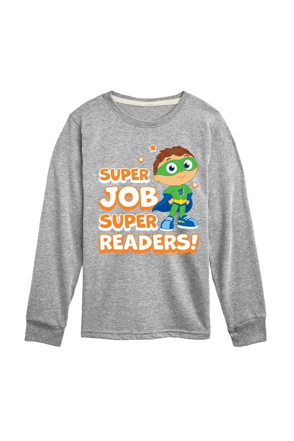 Super Why - Super Job Super Readers - Youth Long Sleeve T-Shirt