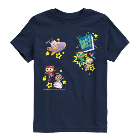 Super Why - Super Why Faux - Youth Boys Short Sleeve Graphic T-Shirt