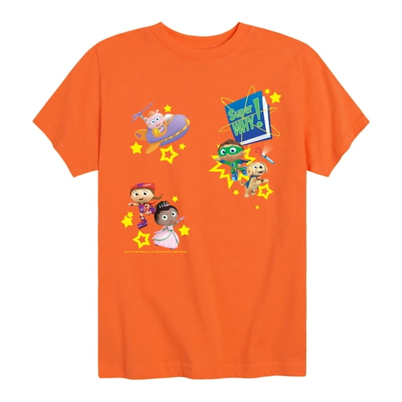 Super Why - Super Why Faux Boys' Short Sleeve Graphic T-Shirt