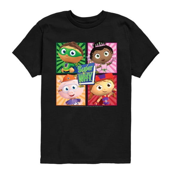 Super Why - Super Why Grid Boys' Short Sleeve Graphic T-Shirt