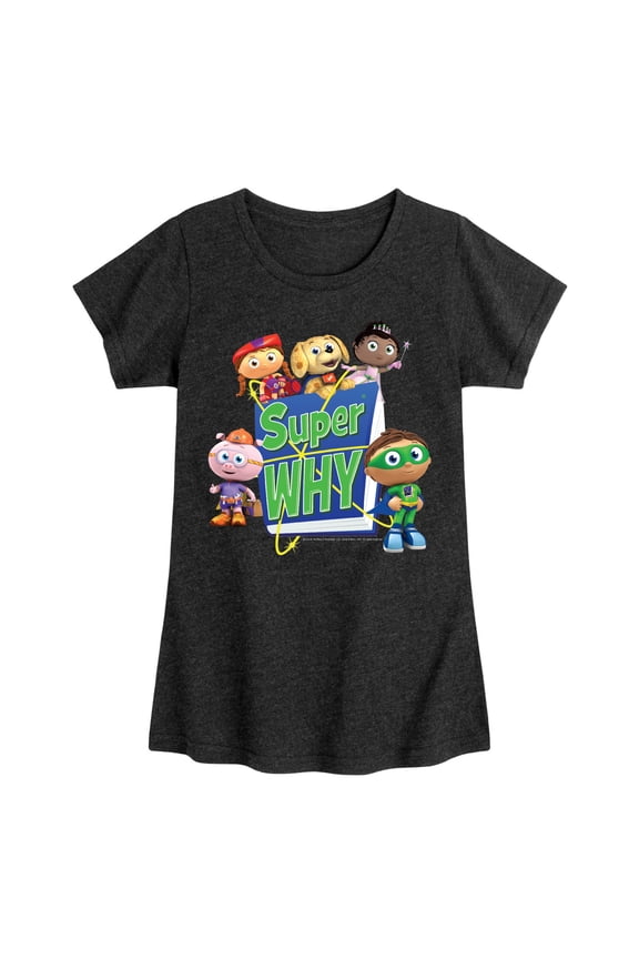 Super Why - Super Why Group - Girls Toddler And Youth Fitted Short Sleeve Graphic T-Shirt