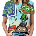 thumbnail image 1 of Super Why T-Shirt for Women Casual Printed Tee Stylish Soft Graphic Shirts Top Short-Sleeve Outfit 4XL, 1 of 8