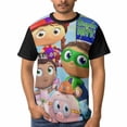 thumbnail image 1 of Super Why Tee Men's Short Sleeve Printed T-Shirt Casual Wear Round Neck Trendy Shirts Versatile Outfit Top L, 1 of 5