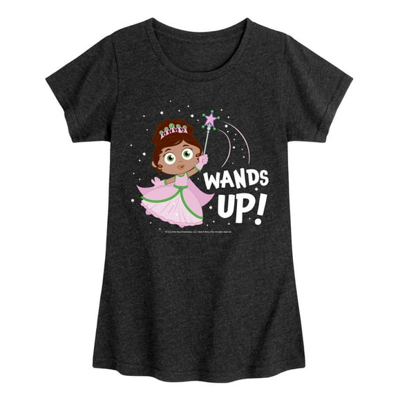 Super Why - Wands Up - Girls Toddler And Youth Fitted Short Sleeve Graphic T-Shirt