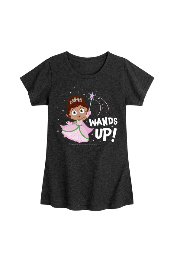 Super Why - Wands Up - Girls Toddler And Youth Fitted Short Sleeve Graphic T-Shirt