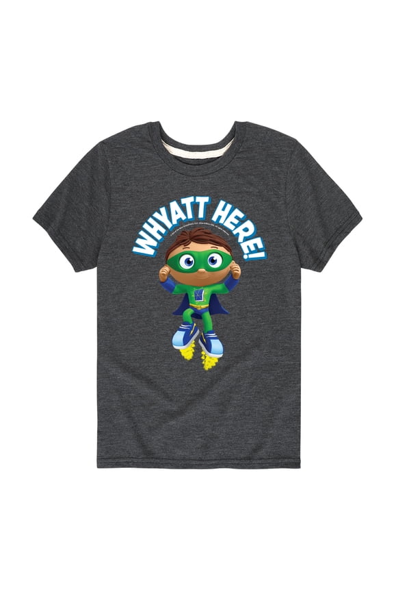 Super Why - Whyatt Here - Youth Short Sleeve T-Shirt