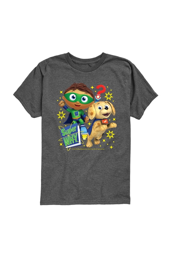 Super Why - Whyatt Puppy - Youth Boys Short Sleeve Graphic T-Shirt