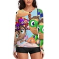 thumbnail image 1 of Super Why Women's Sunscreen Shirt Long Sleeve Workout Tops Crewneck Soft Comfy Tees Casual T-Shirt L, 1 of 7
