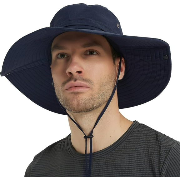 Super Wide Brim Sun Hat UPF 50+ Protection Hats for Mens/Womens Large Buket hat for Fishing, Hiking, Gardening