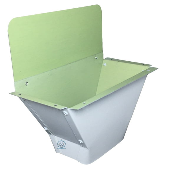 Super Wide Downspout Outlet, 6 inch K gutters, Aluminum, White