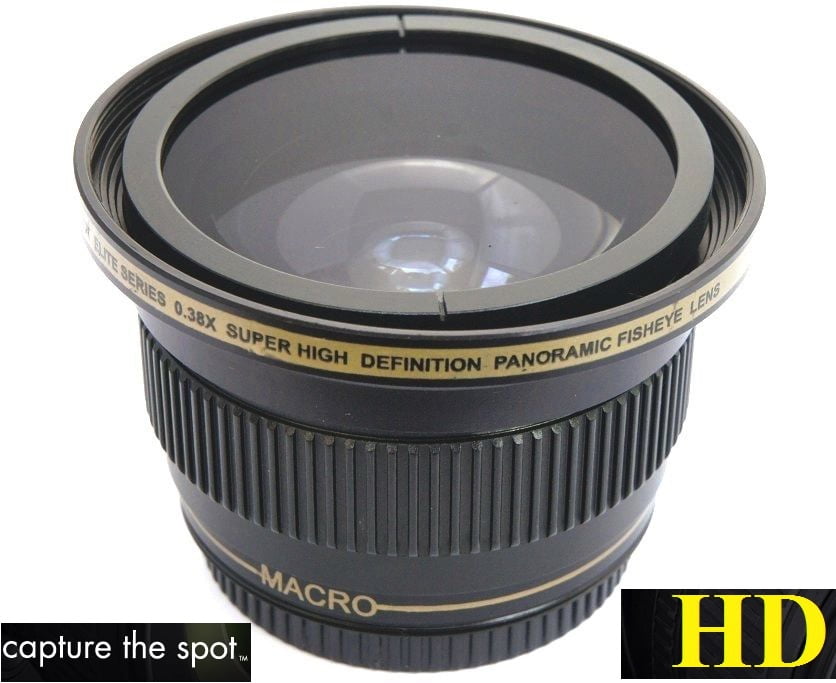 Pro HD 0.43x Fisheye Lens With Macro For Canon XA55