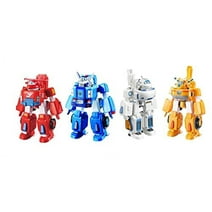 Super Wings - 2" Transforming 4-Pack - Jett, Donnie, Paul, and Astra | Airplane Toys Mini Figures Playset | Fun Preschool Toy Plane for 3 4 5 Year Old Boys and Girls | Birthday Gifts for Kids
