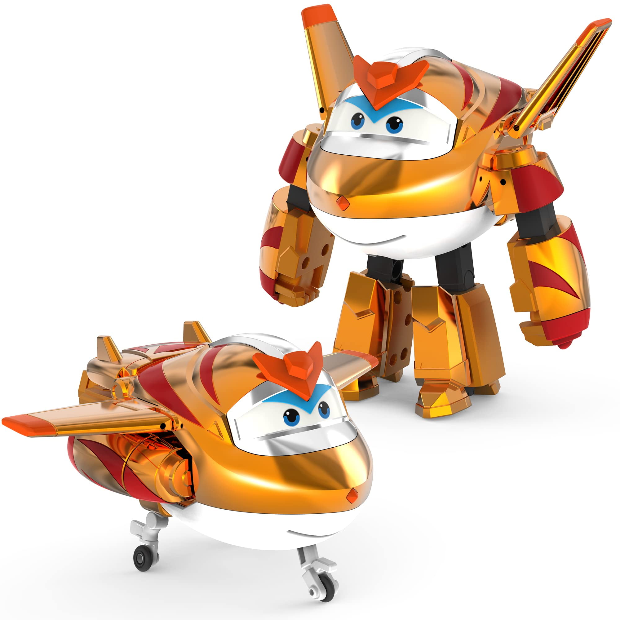Super Wings 4-Pack Transforming Airplane Robot Toys, For Kids Aged 3+