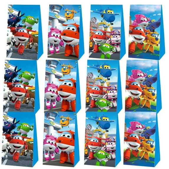 Super Wings Goodie Bags Party Favor Candy Decorations Treat Supplies Birthday