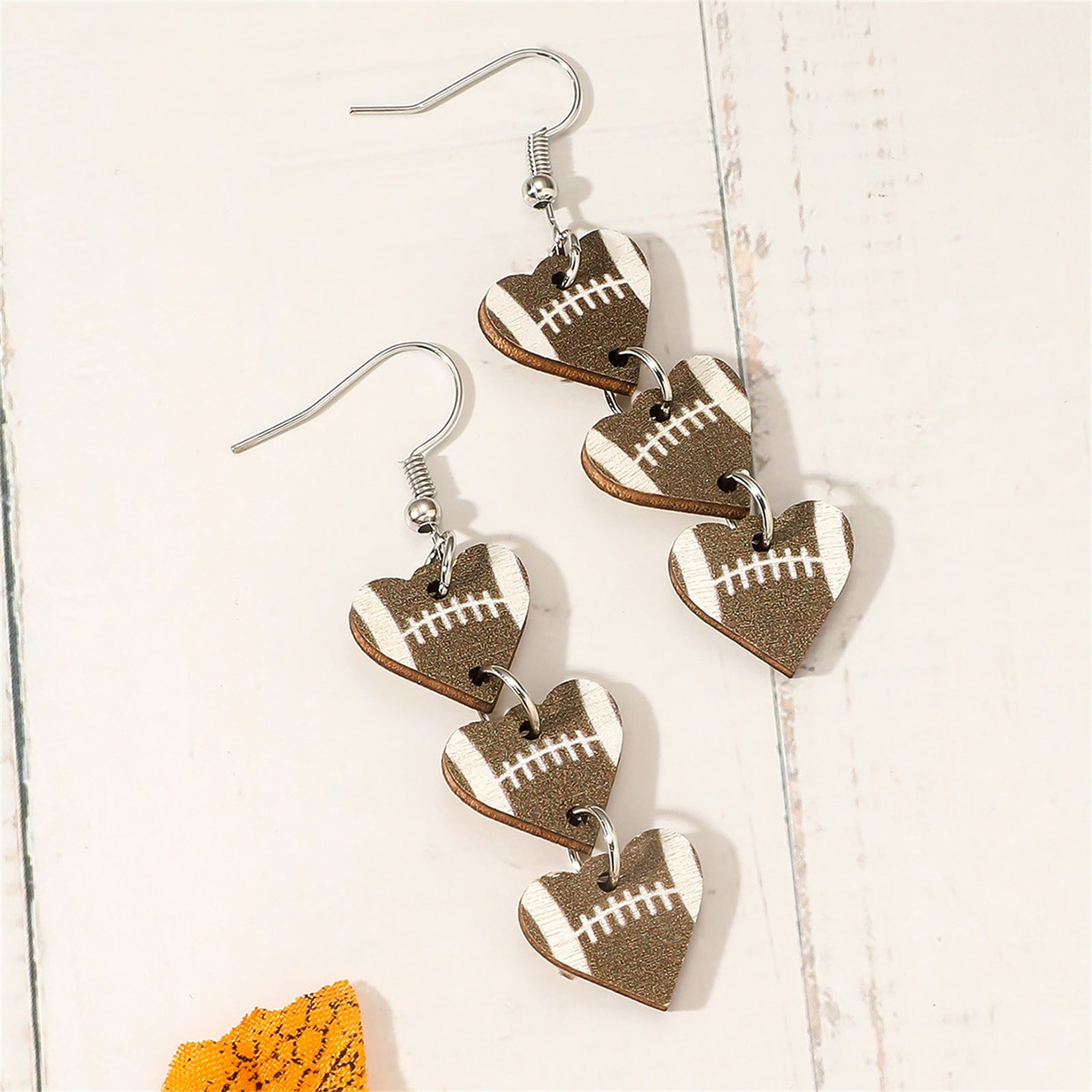 Super Wrist Rugby Season Football Baseball Earrings Women's Earstuds