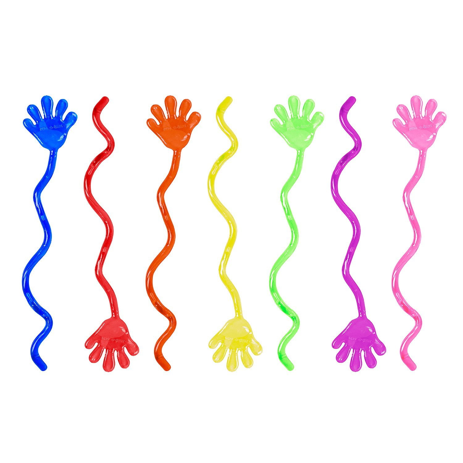 Vinyl Glitter Mini Sticky Hands Toys for Children Party Favours, Birthdays 120PCS Glitter Sticky Hands, Stretchy Sticky Hands Toys Glowing