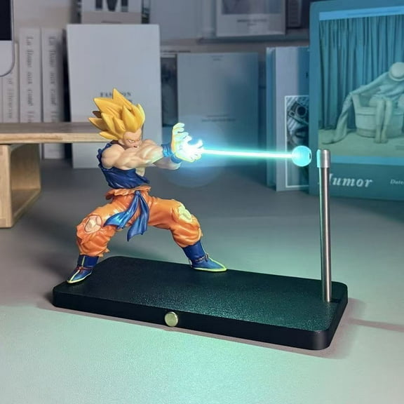 Super anime Night Light, LED Wave Effect, Magnetic Display Stand