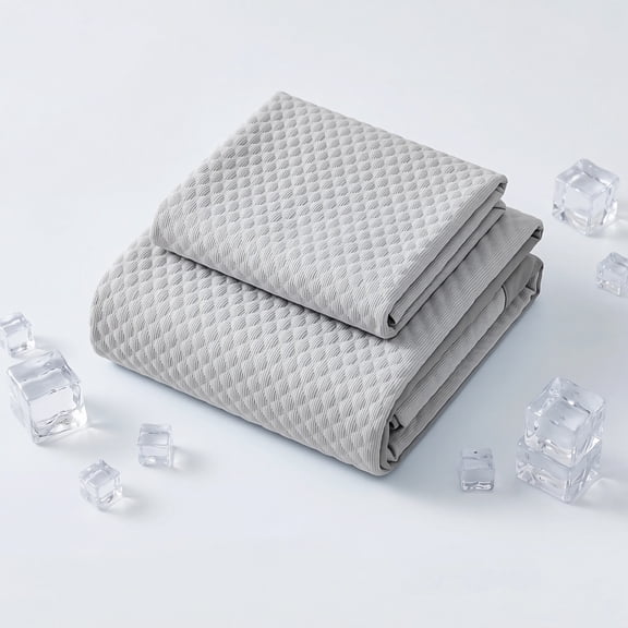 Super comfortable and cool bean-shaped cooling mat,Without pillow coreWith pillowcase,The ideal choice for a hot sleeper