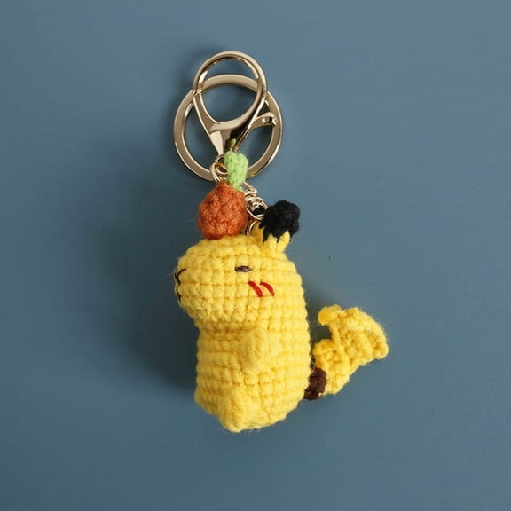 Super cute cartoon hand-woven capybara doll, funny unicorn capybara pendant, capybara bag accessory