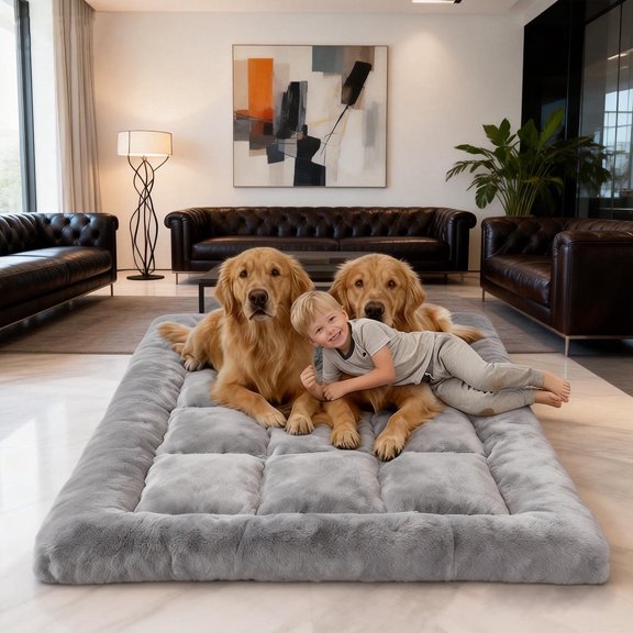Super fluffy dog bed - Pet soothing bed - Soft and comfortable dog den