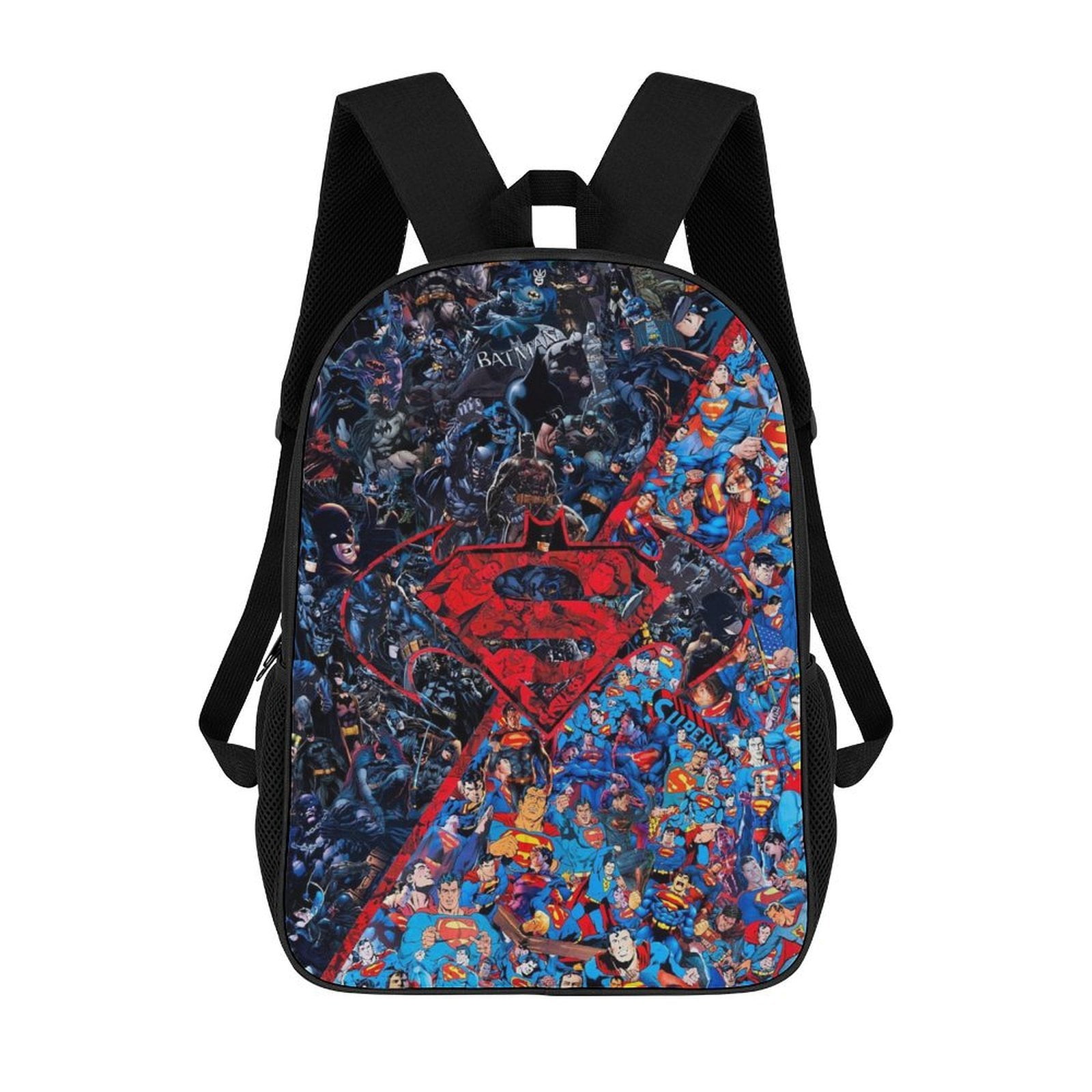 Super-man 17 Inch Backpack Travel Bookbag Casual Daypack Laptop ...