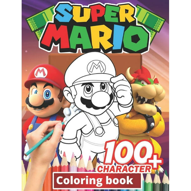 SuperMario Coloring Book: 2022 SuperMario Jumbo Coloring Book: Jumbo  Activity Book For Kids (Paperback)