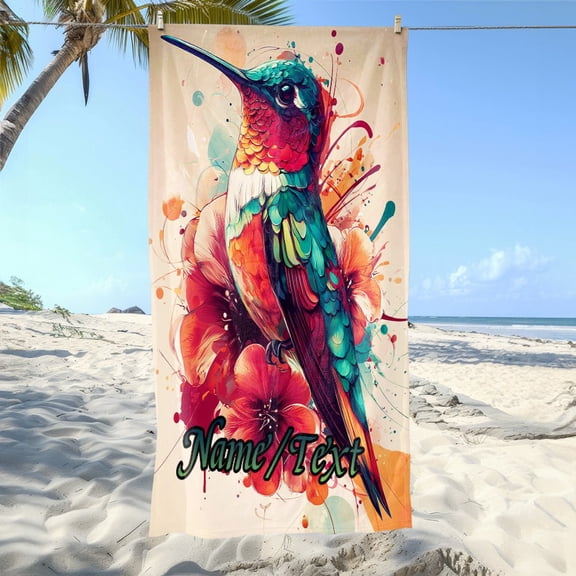 Super-sized beach towel - with turquoise, super-absorbent microfiber for swimming pools, travel, spas - lightweight and fast drying - large size